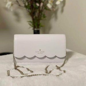 Kate Spade New York Gemma Wallet on a chain crossbody white purse
